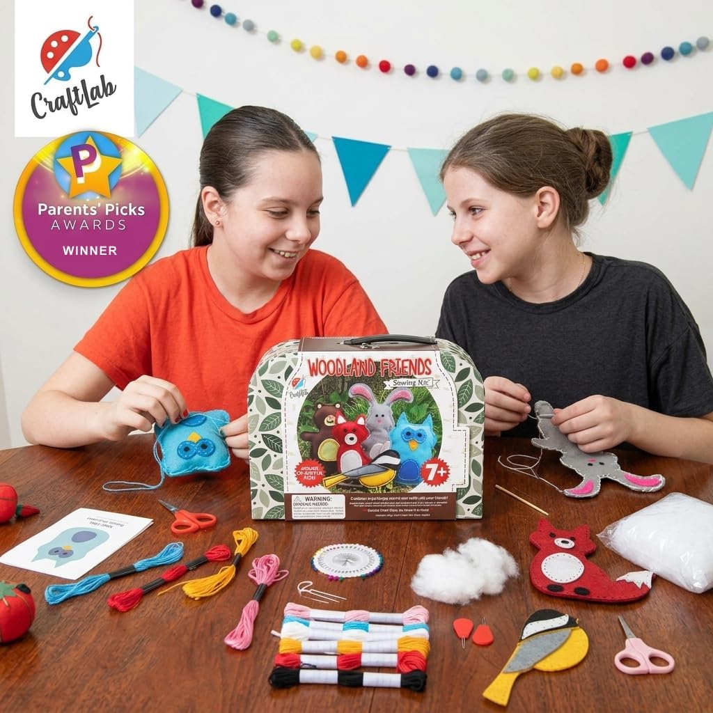 CraftLab Woodland Animals Kids Sewing Kit - image 2