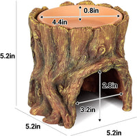 REPTIZOO Reptile Hide Cave Resin Moisture Keeping Reptile Cave - image 3