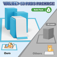 Puppy Pads XL 100 Count, Dog Pee Pads Extra Large - 34"×28" - 50 Count (Blue) - image 2