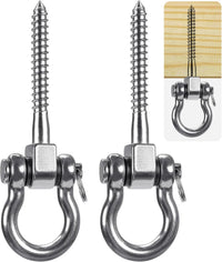 SELEWARE Heavy Duty Swing Hanger - U (5 inch, 2 Pack)