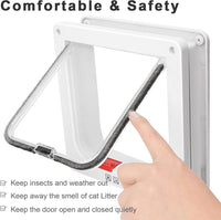 Lessmon Cat Door Flap for Interior Exterior Doors - 11x9.8x0.78 inches - image 3