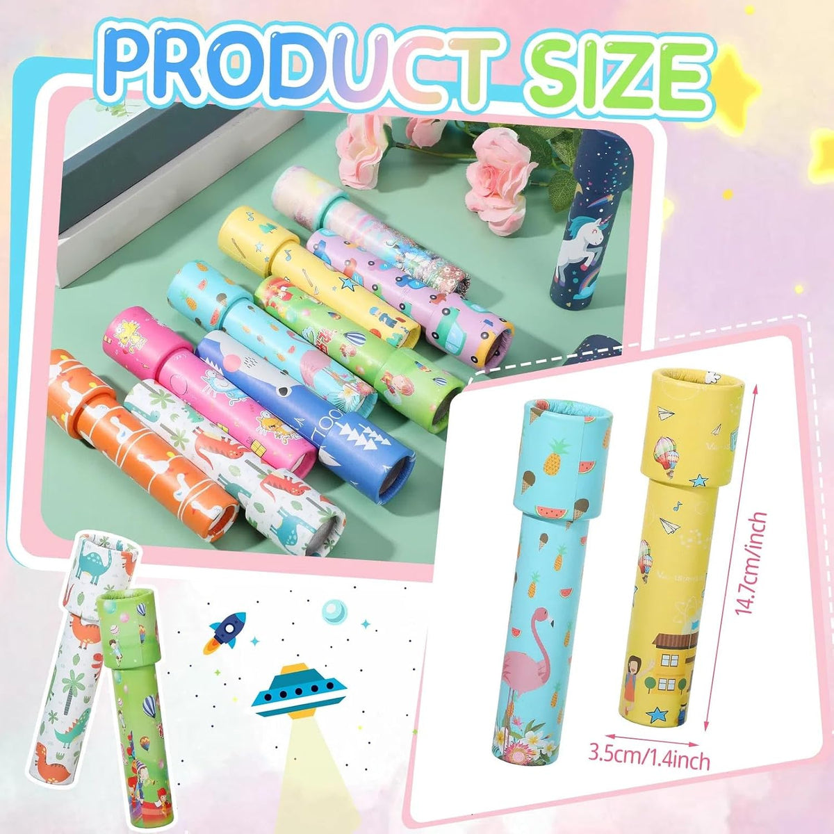 Chivao 30 Pcs Classic Kaleidoscope for Kids Party Favors - Cute Style - image 2