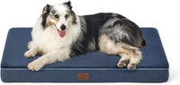 Bedsure Memory Foam Dog Beds Large Sized Dog - 35"L x 22"W x 3"Th / Navy