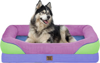 Waterproof Orthopedic Dog Bed for Large and Extra Large Dogs – Essentials for Dogs - Lavender Blue / 45"L x 35"W x 7.5"Th