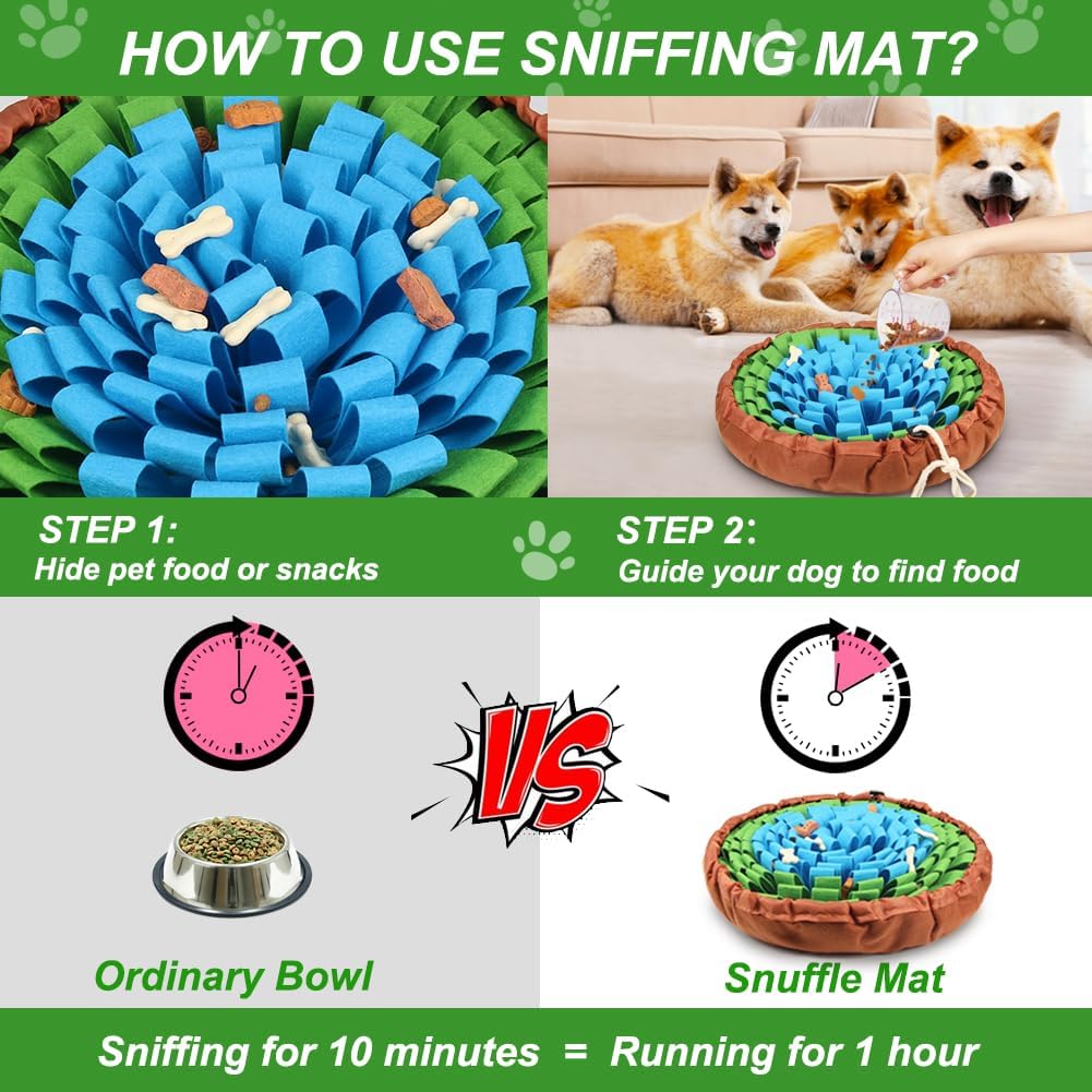 SZEE Snuffle Mat for Dogs - Blue and Green - image 4