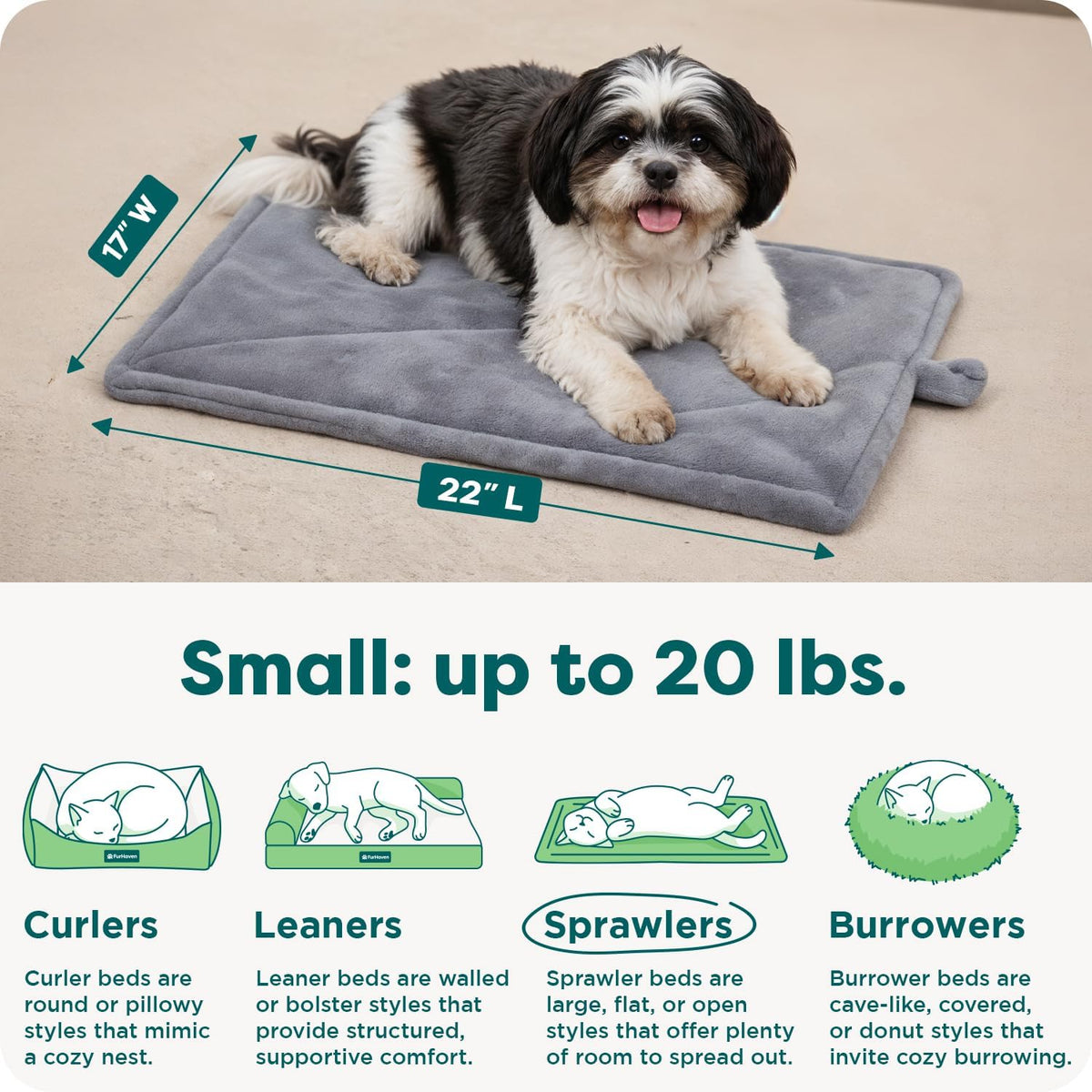 FurHaven ThermaNAP Self Warming Cat Mat - Small - 22"L x 17"W / Gray - image 3