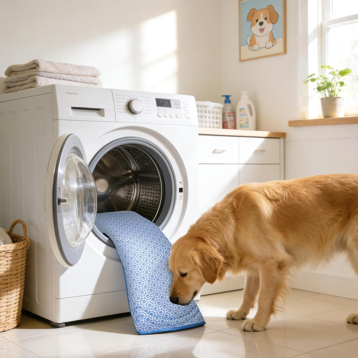 Dog Cooling Mat, Thick Cooling Mat for Extra Large Dogs with PCM & Thermochromic Tech, Dual-Sided - X-Large - image 2