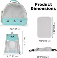Bearded Dragon Travel Carrier, Lizards Carrier - Green / Mesh Carrier - image 2