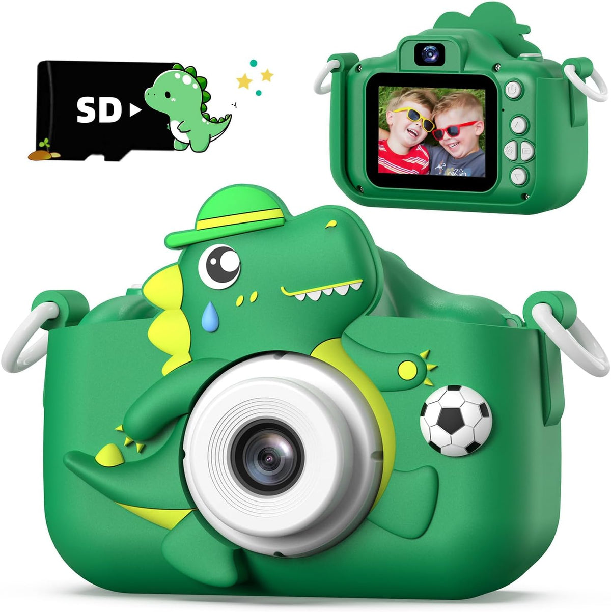 Dinosaur Kids Camera for Boys Girls - Green