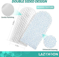 LAZYNOON Dog Teeth Cleaning Wipes - Dog Dental Wipes, Pet Dental Finger Wipes for Dogs & Cats Teeth with Brushing Beads, Removes Plaque and Tartar Buildup, Freshens Breath, 60 Count