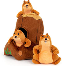 Hollypet Squeaky Hide and Seek Dog Toys for Small and Medium Dogs - Moles