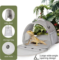 Bearded Dragon Travel Carrier, Lizards Carrier - Grey / Mesh Carrier - image 4