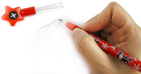 TINYMILLS 24-pack ninja stacking push pencils with star-shaped eraser caps - view 4