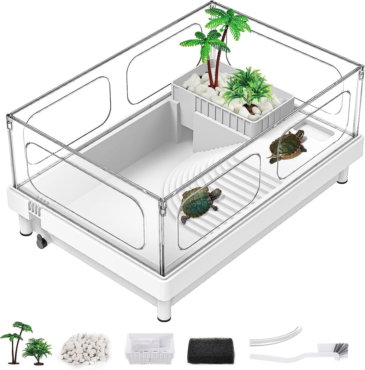 MoonOrange Small Turtle Tank Kit - White Tank