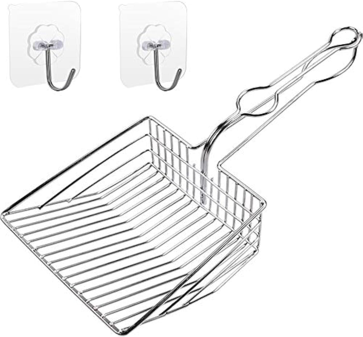 Qualiall All Metal Litter Scoop, Solid Metal Sifter