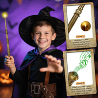KingVows Light Up Magic Wizard Wand with 4 Color Lights & Sound - Golden - image 2