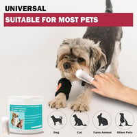 Pet Tooth Cleaning Finger Wipes (50Pcs),Dog Teeth Cleaning Wipes,Dog Dental Cleaning Finger Sleeves,Reduces Plaque & Freshens Breath,Freshens Breath, Safe and Natural