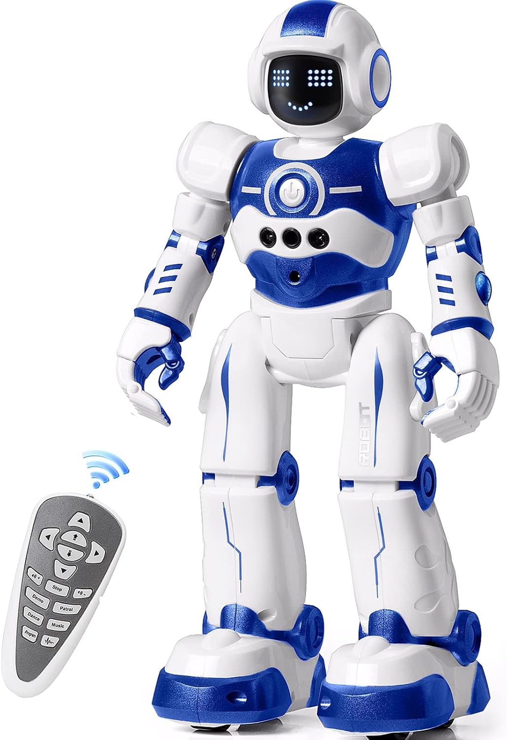 Robot Toys for Kids, Rechargeable Remote & Gesture Control Robots – Fun for Kids & Family - 5th Robot-blue