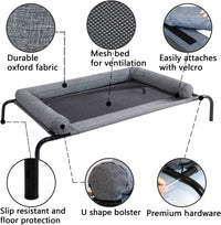 PETIME Cooling Elevated Pet Cushion Bed Raised Dog Cots for Small Dogs - 36 Inch - image 2