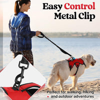 rabbitgoo Escape Proof Dog Harness for Large - Red / Large - image 2