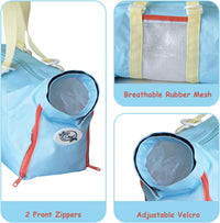Cinf Cat Restraint Grooming Bag - M Size–Fits most adult cats (8–12 lbs) / Sky Blue Citrus - image 2