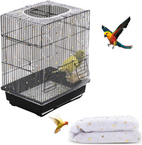 Bird Cage Seed Catcher, Seed Catcher Guard Net Cover - Star-white / 15.7" x87"