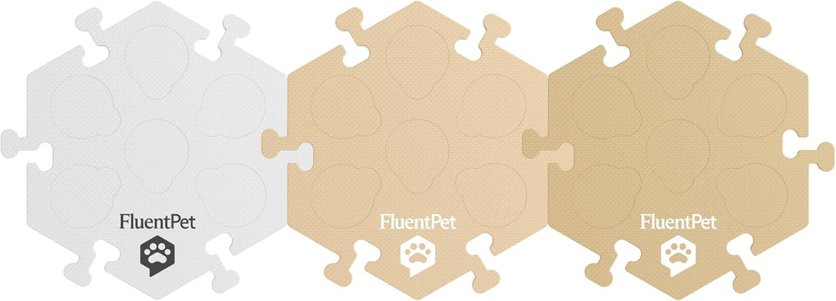 FluentPet HexTile non-slip mats for dog and cat talking buttons, 7.9 inch