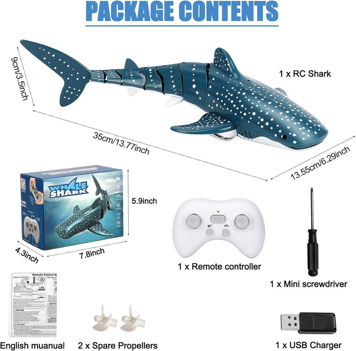 GearRoot remote control crocodile boat toy with glowing eyes swimming in a pool - view 12