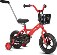 JOYSTAR 10" 12" 14" 16" Kids Bike for Boys and Girls Ages 1-7Y – Fun for Kids & Family - Red / 10 Inch with Training Wheels
