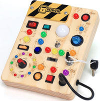 Busy Board with LED Light Switches - Busy Board