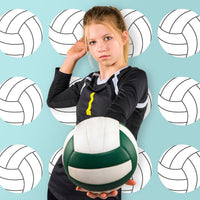 Big Dot of Happiness volleyball party decorations, 20 double-sided cardstock cutouts - view 6
