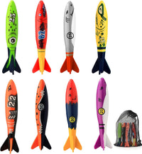 Leislam 16 piece pool diving toys with dive rings, dive sticks, dive gems and storage bag - view 4
