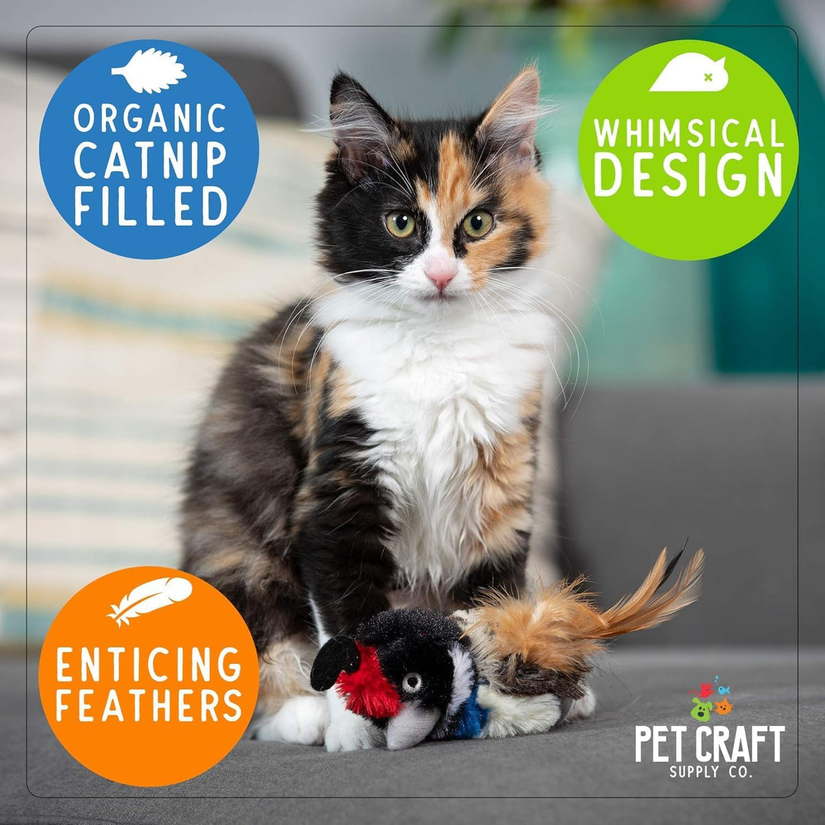 Pet Craft Supply Kitty Condor Crazy Catnip Cat Toy - image 2