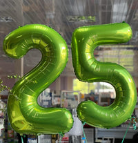 Blue Number 3 Balloon 40 Inch, 3 Balloon Number - Light Green / Number 9 - image 2