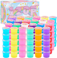 Rowecvce slime party favors kit, 120 individually packed mini clear slimes