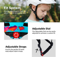 Kids Bike Helmet, Toddler Youth Helmet for Boys Girls, Ages 3-5 - Glossy Light Blue / 50cm-57cm/19.7''-22.4'' - image 3