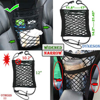 DYKESON Dog Car Net Barrier with Mesh Organizer - 12.6 in × 15.5 in - image 4
