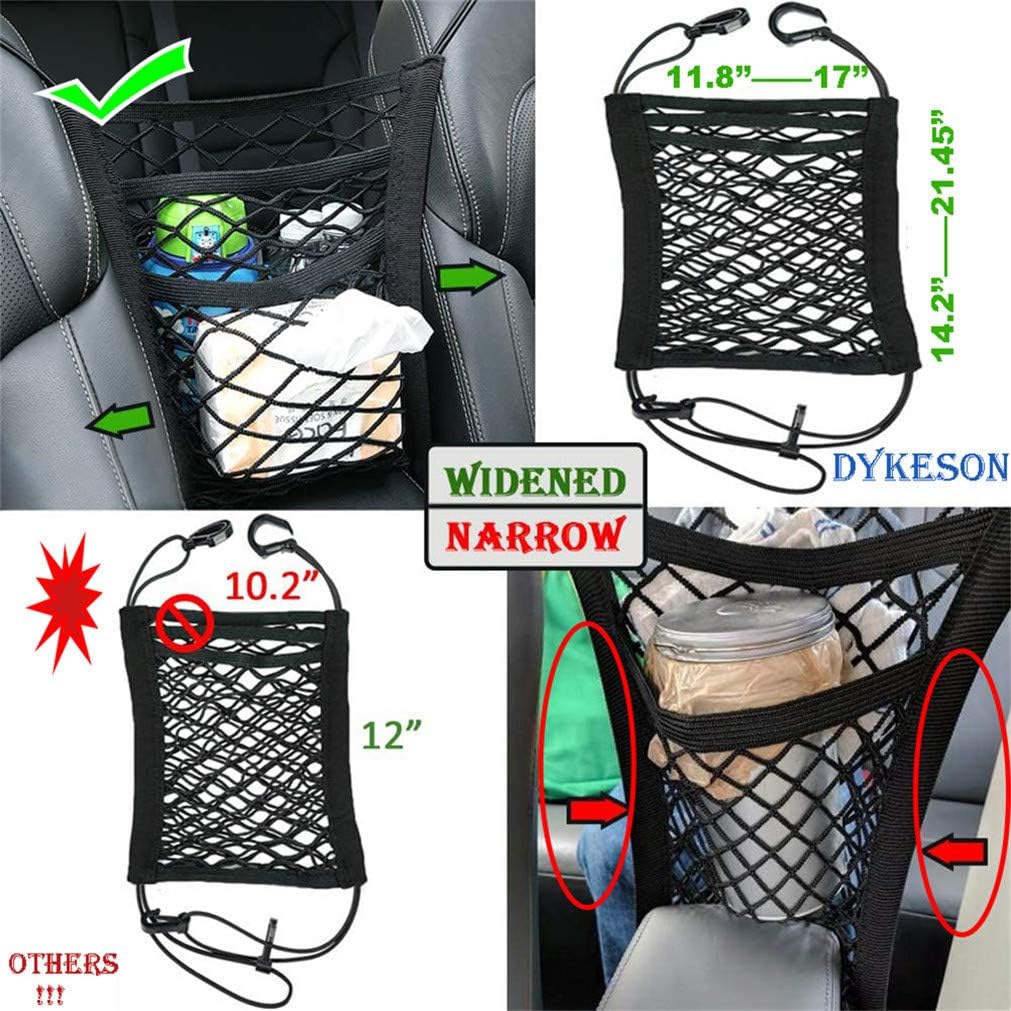 DYKESON Dog Car Net Barrier with Mesh Organizer - 12.6 in × 15.5 in - image 4