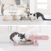 Coomazy Cat Food & Water Mat Thicker Non-Slip Silicone Mat - Pink / 17.7''L x 10''W - image 4
