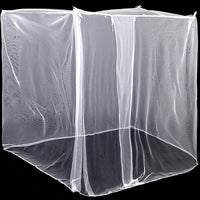 4 Corners Mosquito Net for Mosquiteros para Camas Bed Canopies Netting Bed Drapes Rectangular Mosquito Mesh for Camping Home Outdoor Travel (White,L75 X W59 X H67 Inch,Opening)
