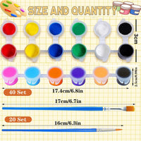 280 Pcs Mini Acrylic Paint Set for Kids - COLOR-1(280 PCS) - image 3
