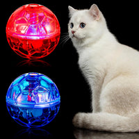 6 Pcs Cat Ball Ghost Hunting Light up Toy - Rose Red, Light Blue / 2