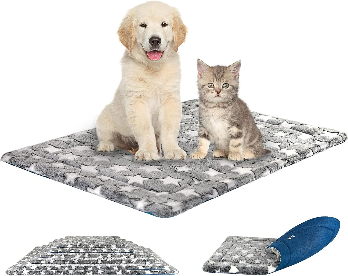 KROSER Fancy Crate Pad Bed Mat Reversible, Machine Washable - Medium