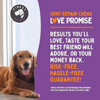 Joint Repair Hip and Joint Chews for Dogs Glucosamine, Chondroitin, MSM, Hemp, Omega 3 & Turmeric for Dog Joint Support, Mobility & Pain Relief - (120 Chicken Chews, Made in USA)