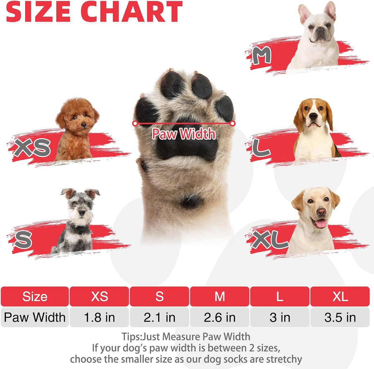 Dog Socks Shoes for Hot Pavement - Pink Heart / Large(4 Pack) - image 3