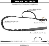 Tactical AirTag Dog Collar Leash Set - Heavy Duty, Adjustable GPS Collar Compatible with Apple AirTag, with Holder & Control Handle for Medium/Large Dogs [Black, XL]