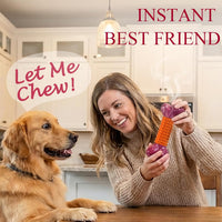 Tough Dog Toys for Aggressive Chewers: Beef Flavored Long Lasting Dog - 1 PC-Peanut Butter-Orange - image 2