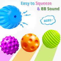6 Pack Sensory Balls for Toddlers 1-3 - 6 Pack - image 4