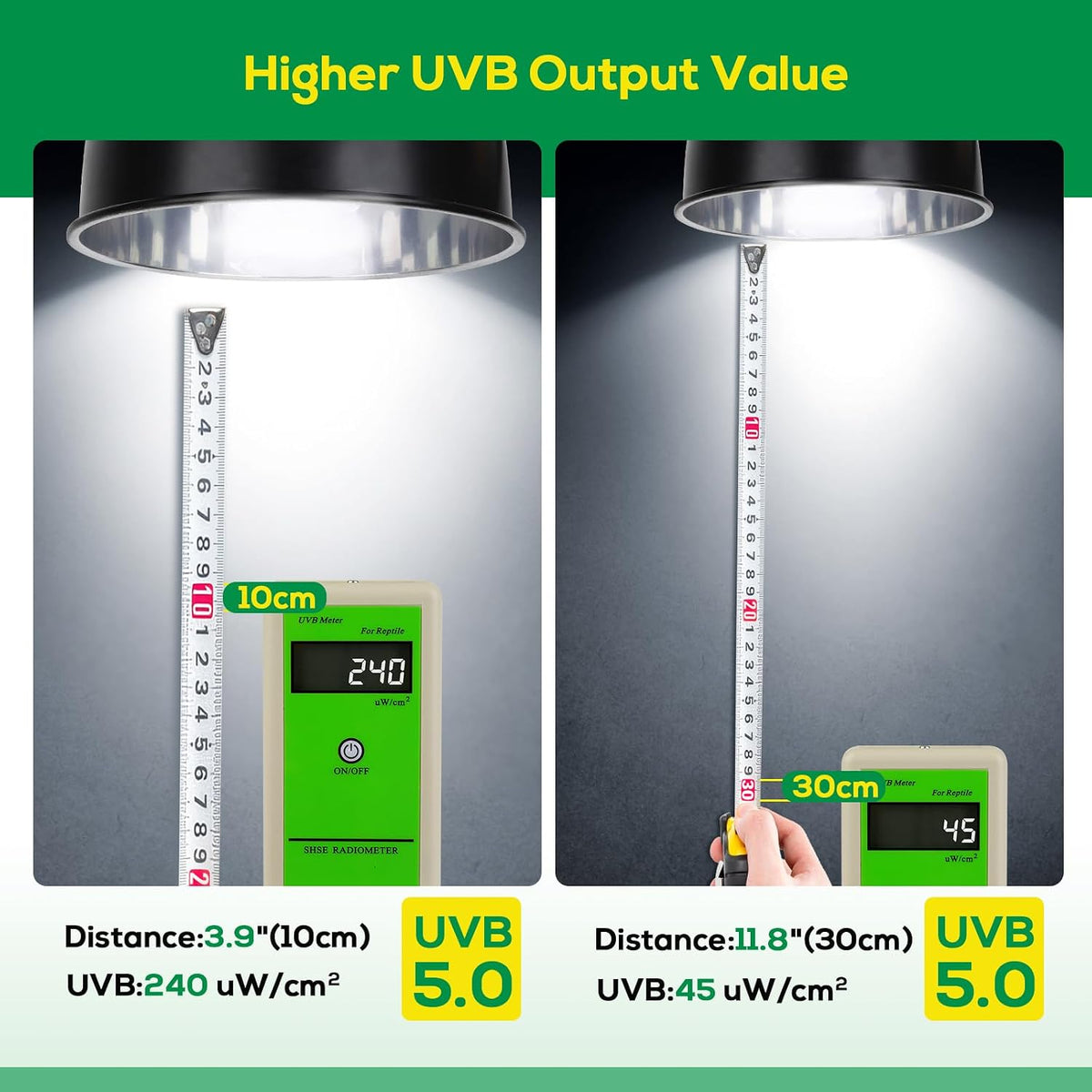 UVB Bulb for Reptiles, 10.0 26W UVB Light for Reptiles - 5.0-6.1 Inch - image 4