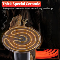 LUCKY HERP Heat Lamp Bulbs, 150W Reptile Heat Lamp 2 Pack - Ceramic Heat Emitter / 75W 1-Pack - image 4
